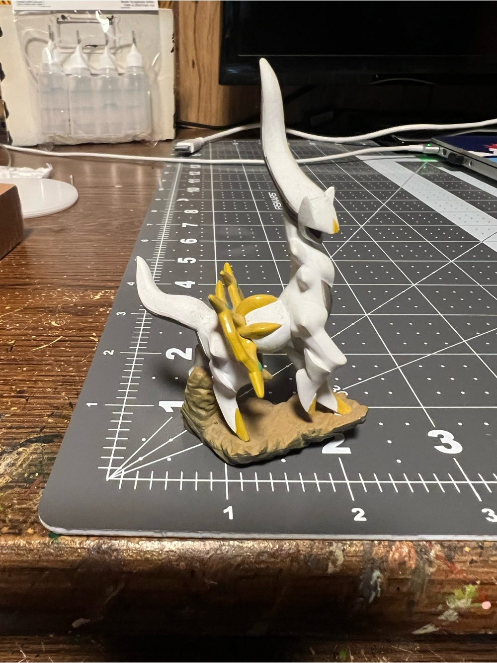 ARCEUS POKEMON Figurine - Rare PVC Mini Figure Statue 3'' POKEMON TOY Collection